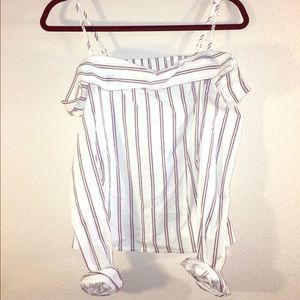 White off the shoulder top